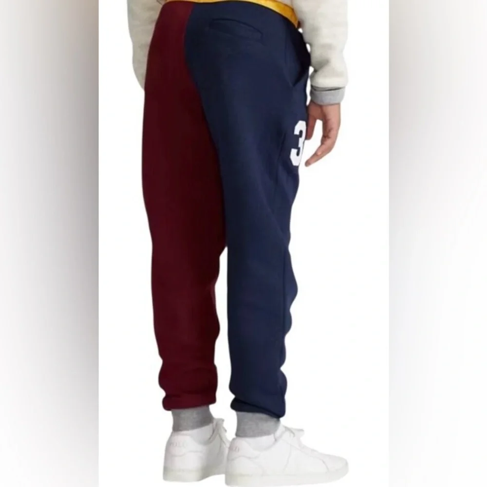 Polo Ralph Lauren Boys’ Sz M (10-12) Color Block‎ Double Knit Jogger